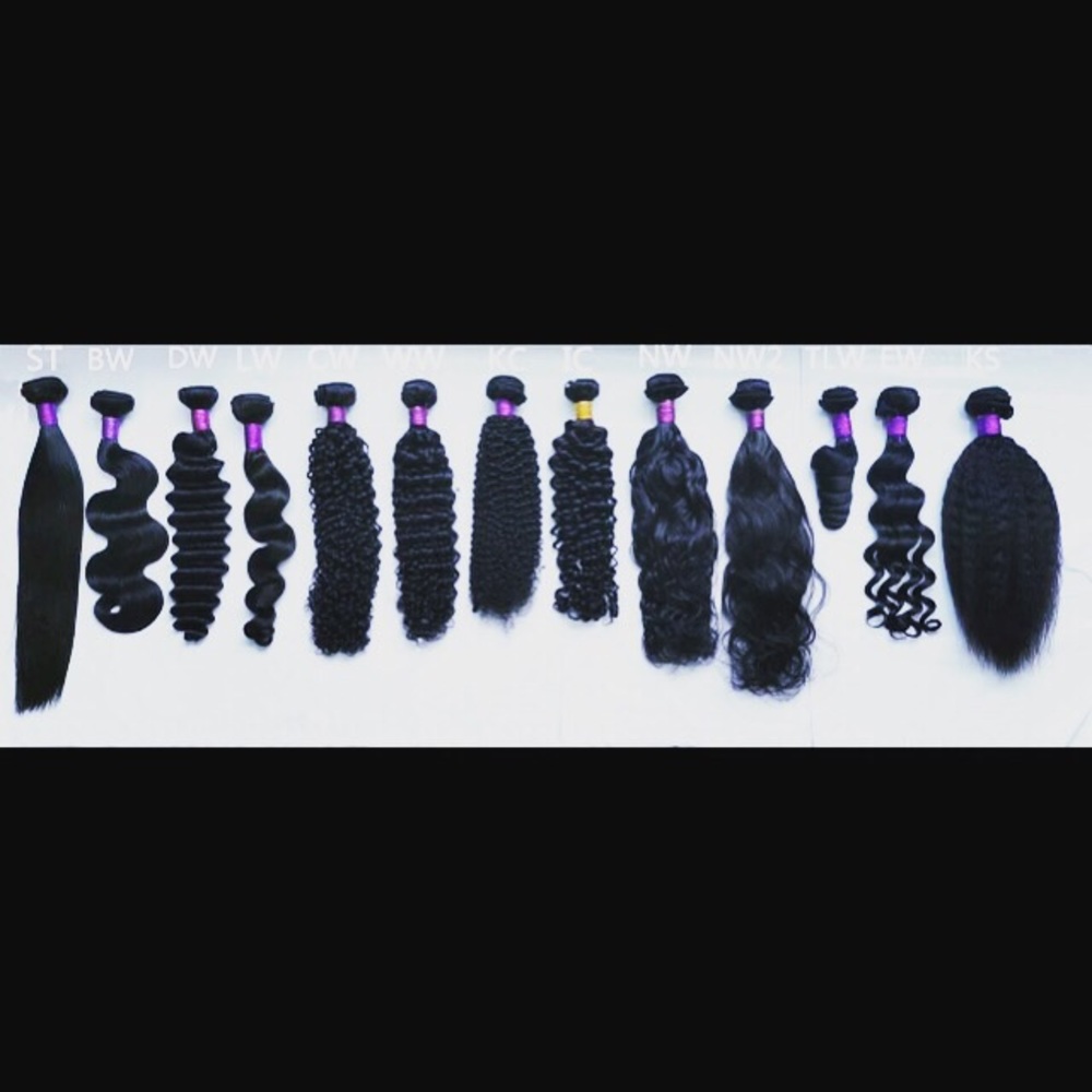 Brazilian virgin wefts, closure and frontals